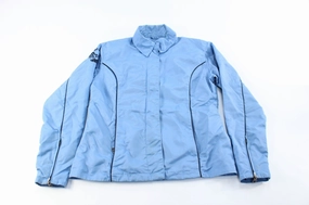 Women's Harley Davidson Motorcycles Light Blue Zip Up Jacket Diploma