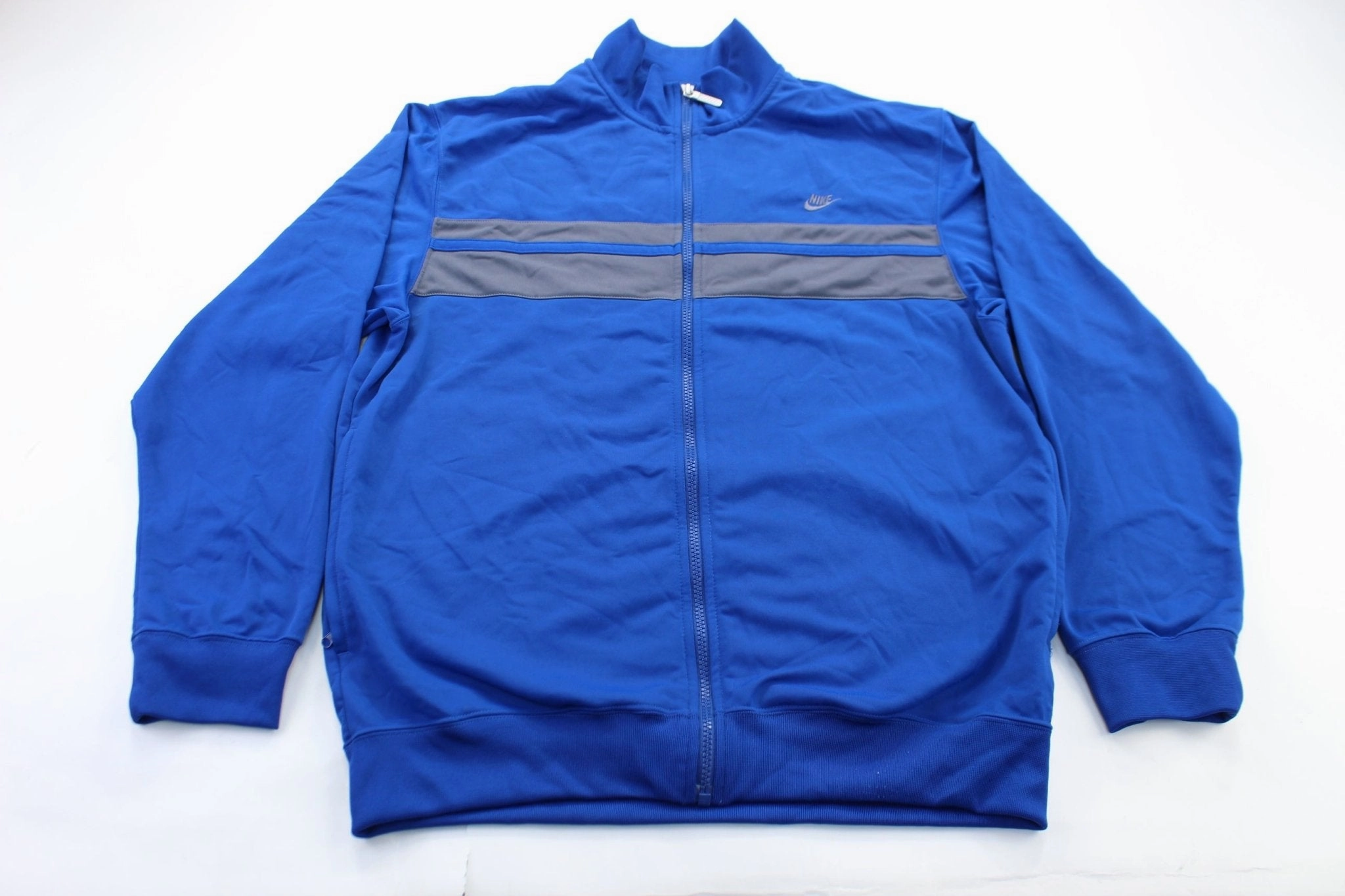 Nike Embroidered Logo Blue & Grey Zip Up Jacket Smart Design UV-protection