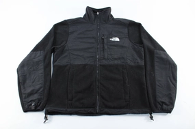 Women's The North Face Embroidered Logo Black Zip Up Jacket Protective Outer Layer