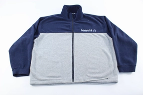 Dallas Cowboys Embroidered Fleece Zip Up Jacket Weatherproof Zipper Windbreaker Style
