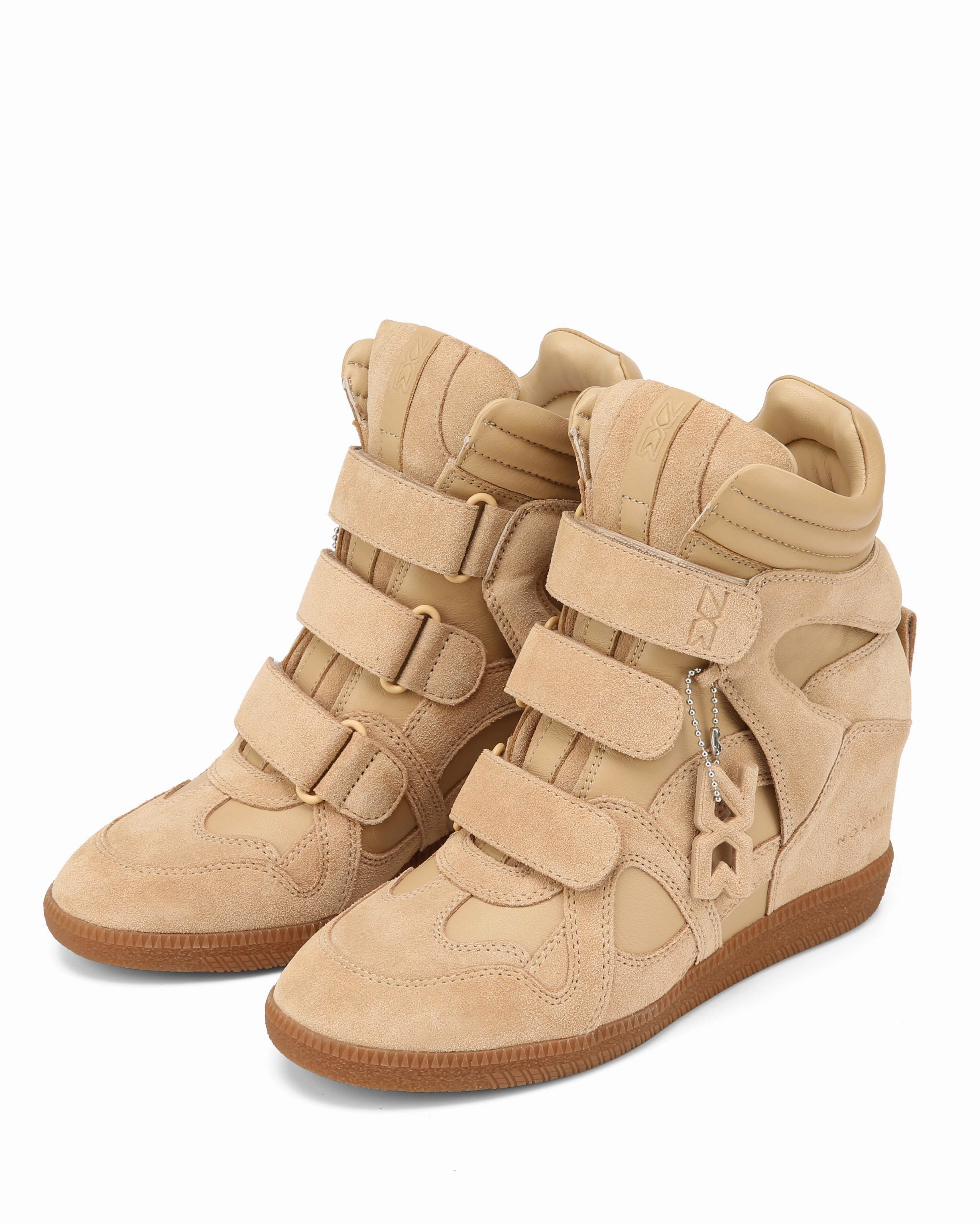 Demmi Camel Leather/Suede Shock Resistance Luxurious breathability