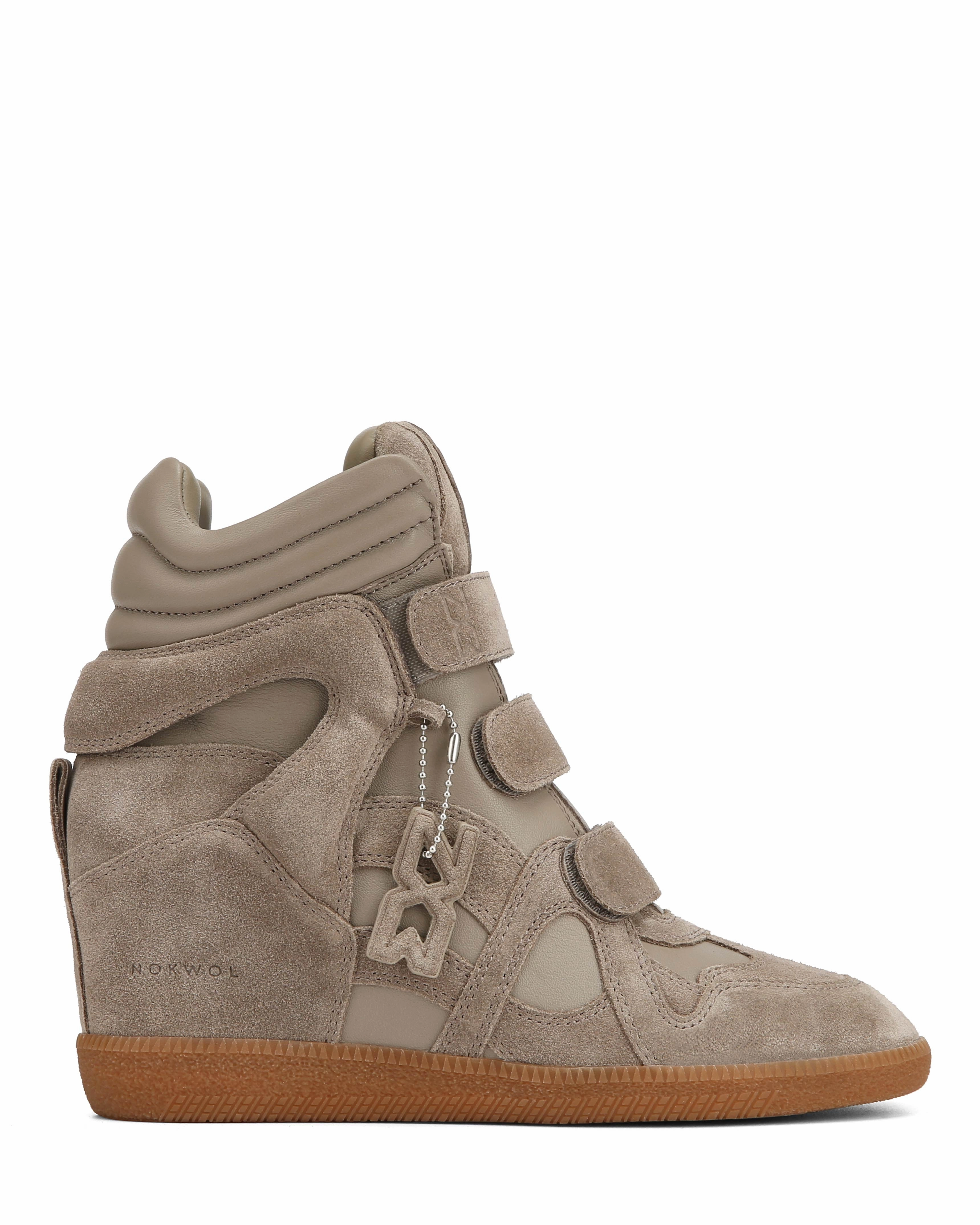 Demmi Taupe Leather/Suede Core training