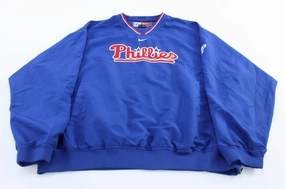 Nike Philadelphia Phillies Baseball Embroidered Pullover Windbreaker Ergonomic Shoulder Design