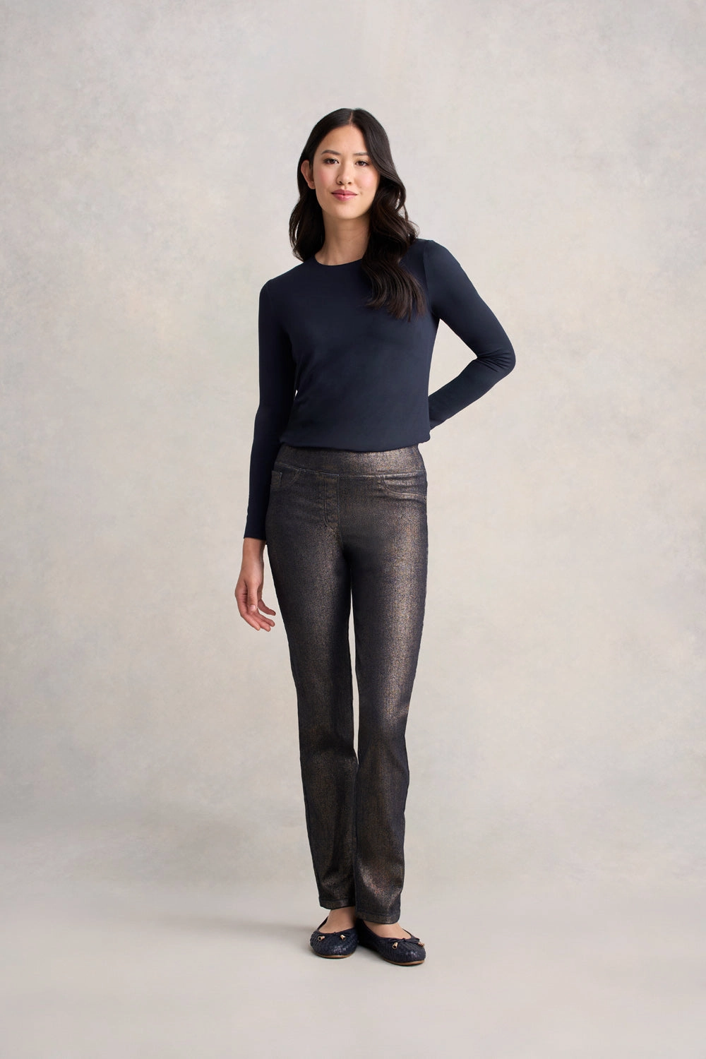 Year Rounder Bengajean? Metallic Straight - Bronze Metallic