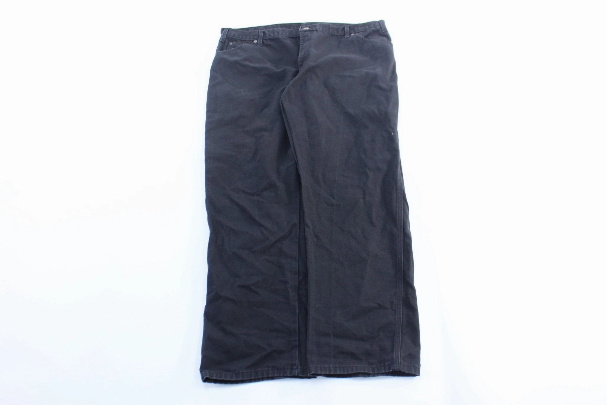 Dickie's Logo Patch Black Carpenter Pants Comfortable Look Wear