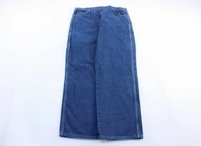 Dickie's Logo Patch Dark Wash Denim Carpenter Jeans Seasonal Wear