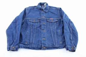 Dickie's Logo Patch Dark Wash Denim Jacket Cosmetics Layer Comfort