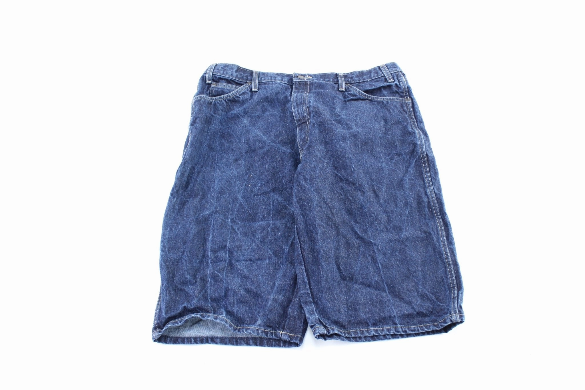 BreathableMeshLining Easy Stretch Fit Dickie's Logo Patch Denim Carpenter Shorts