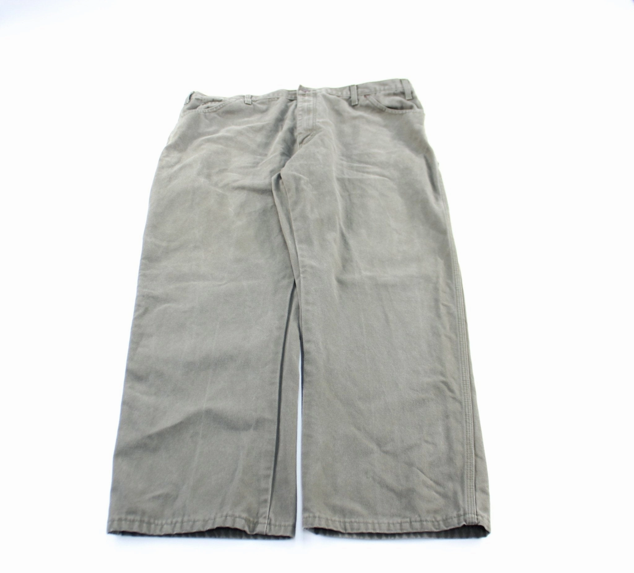 Dickie's Logo Patch Green Workwear Pants Flexible Performance Wear sporty wear