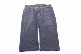 Dickie's Logo Patch Grey Workwear Pants EcoFriendlyMaterials Adaptable Fit