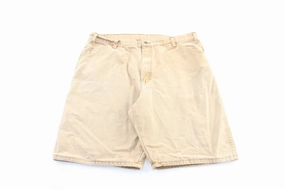 Dickie's Logo Patch Khaki Carpenter Shorts Odor Resistant Treatment TouchscreenCompatiblePockets