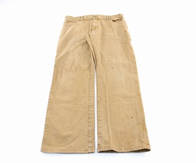 Breathable Weave Fabric Dickie's Logo Patch Khaki Workwear Pants