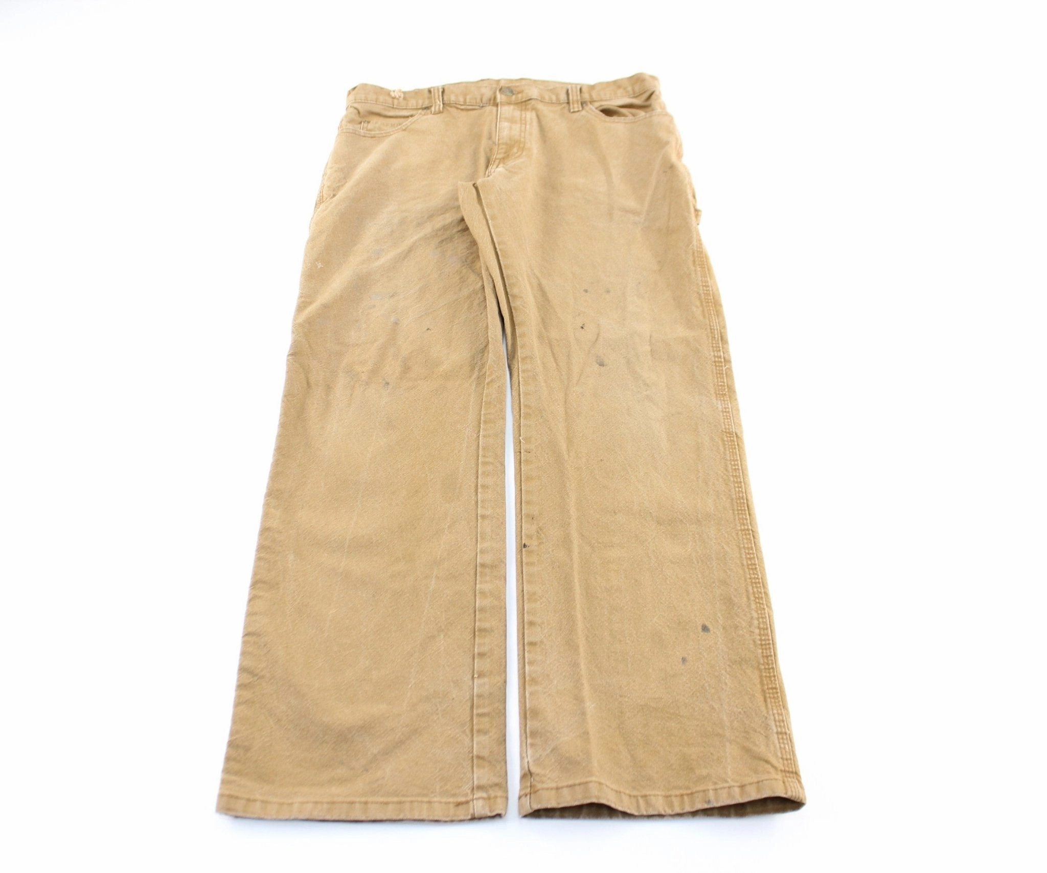 Breathable Weave Fabric Dickie's Logo Patch Khaki Workwear Pants