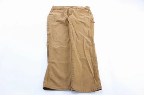 Dickie's Logo Patch Tan Carpenter Pants Sporty Design