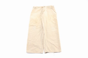 Eco Friendly Dye Chilly Layering Dickie's Logo Patch Tan Carpenter Pants