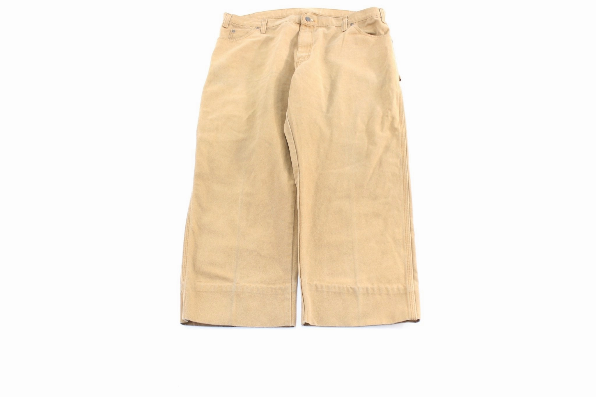 Dickie's Logo Patch Tan Carpenter Pants SeamlessPockets