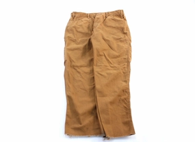 smooth zipper Dickie's Logo Patch Tan Carpenter Pants