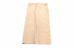 Dickie's Logo Patch Tan Carpenter Pants Adjustable Fit