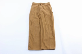 Abrasion Resistant Panels Comfortable Fabric Dickie's Logo Patch Tan Carpenter Pants