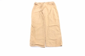 Dickie's Logo Patch Tan Workwear Pants Timeless Design Minimalist Waist