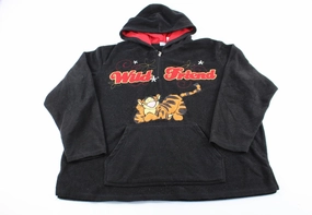 Stand Collar Disney Embroidered Tigger Wild Friend Pullover Jacket