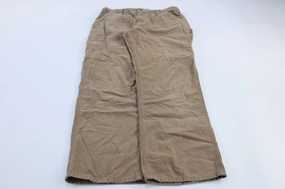 Quick Movement Wear Carhartt Logo Patch Khaki Relaxed Fit Pants