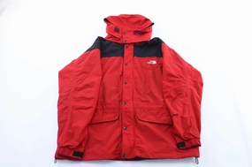 second - hand The North Face Embroidered Logo Red & Black HyVent Jacket
