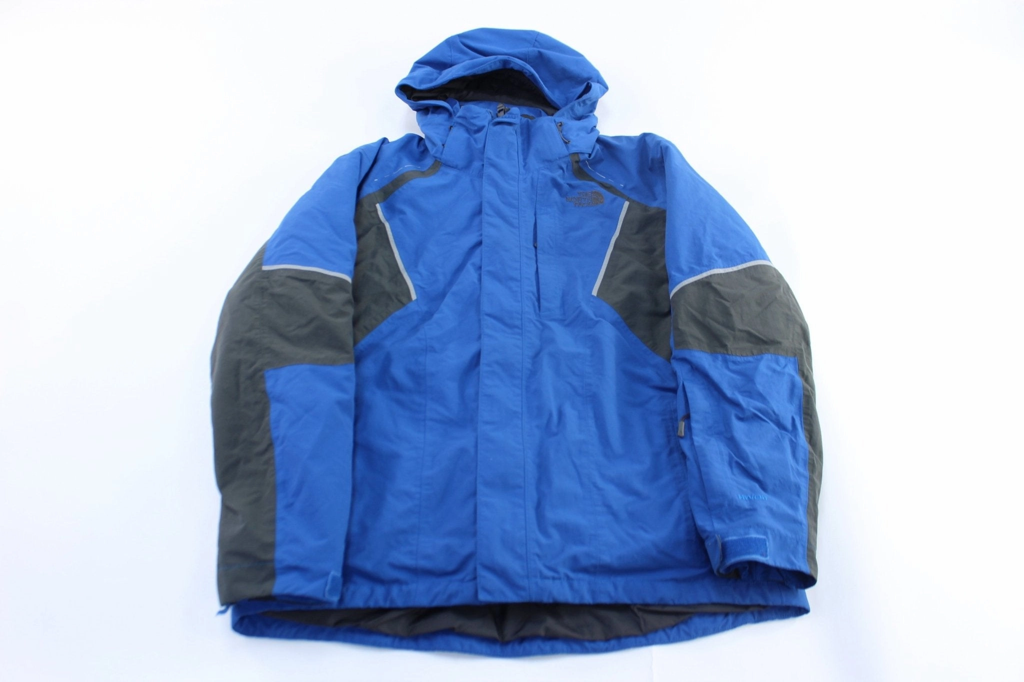 The North Face Embroidered Logo Blue & Grey 3-in-1 Zip Up Jacket desert Windproof gear