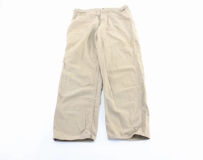 Carhartt Logo Patch Light Beige Pants Hidden Zip Pockets