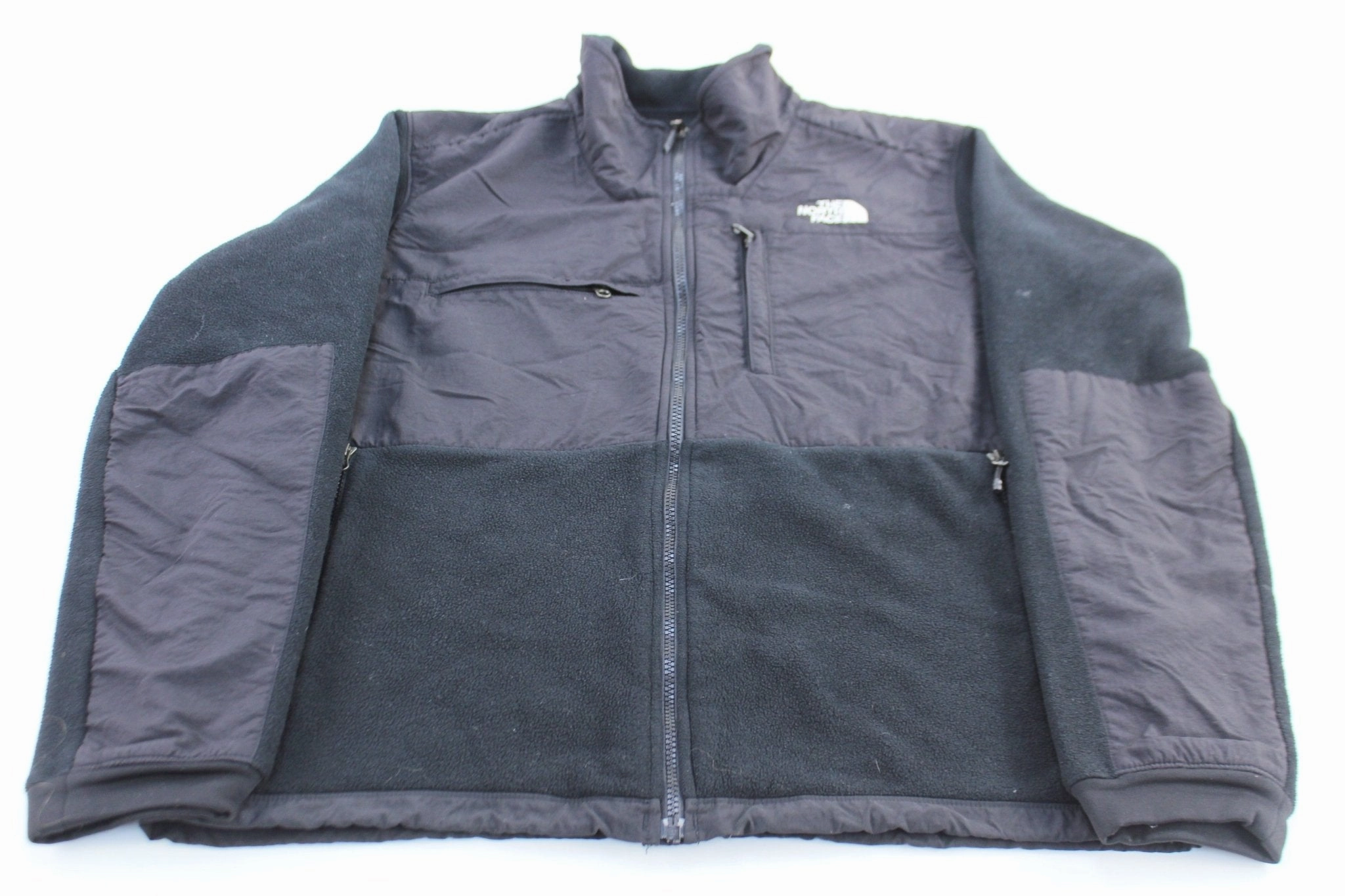 The North Face Embroidered Logo Black Denali Fleece Jacket Hike Ready
