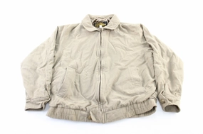 Hart Schaffner & Marx Beige Zip Up Jacket Tradition