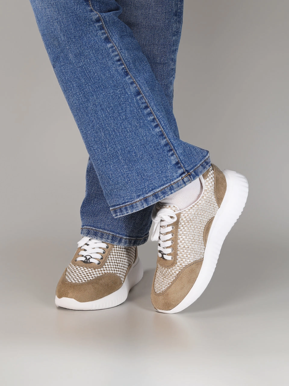 Dania Cream Sneakers Natural Stride