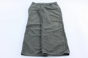 Carhartt Logo Patch Moss Green Flame Resistant Pants Casual Must-Have MultiPocketDesign