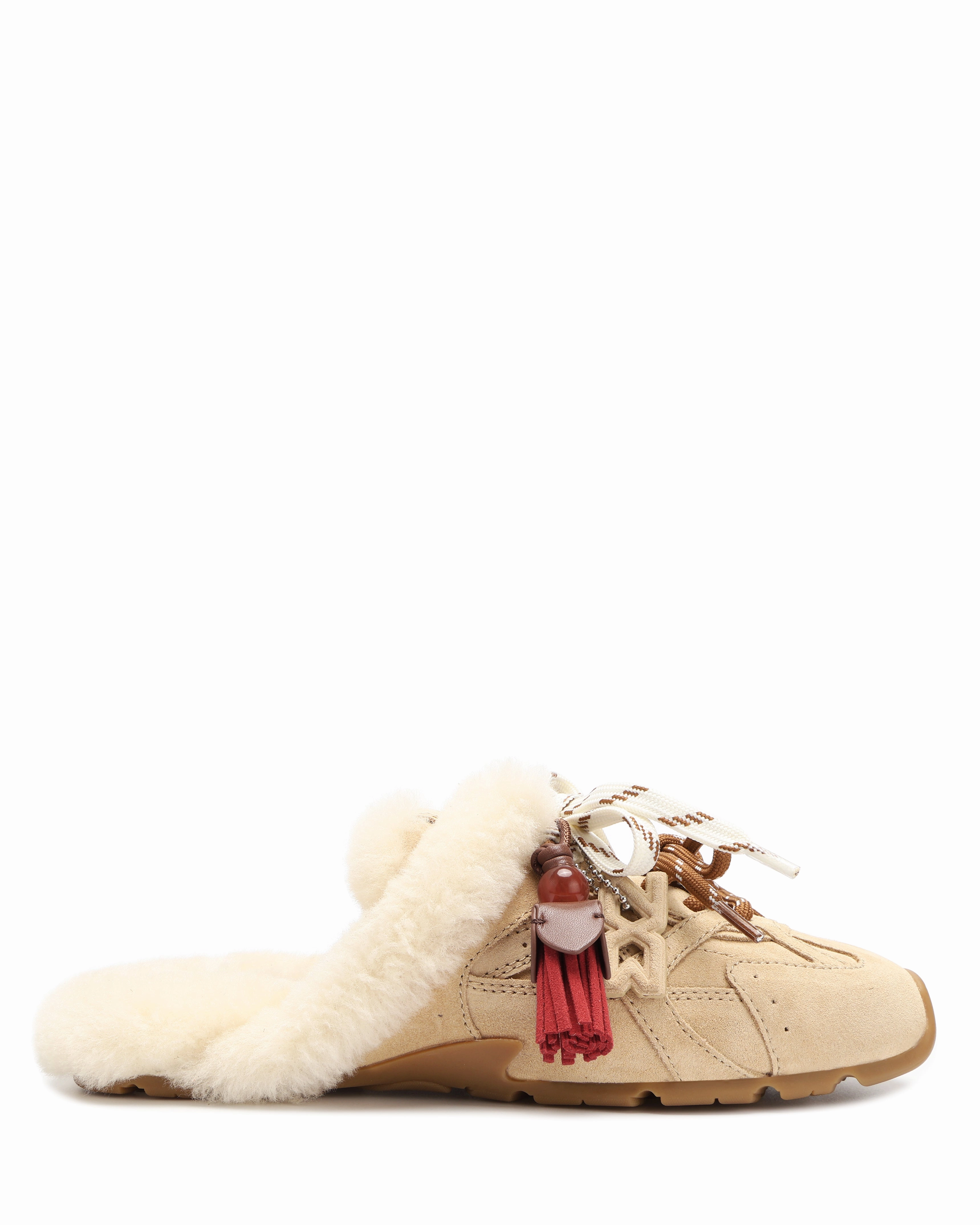 Atlas Mule Beige Suede Anatomical Shape Design