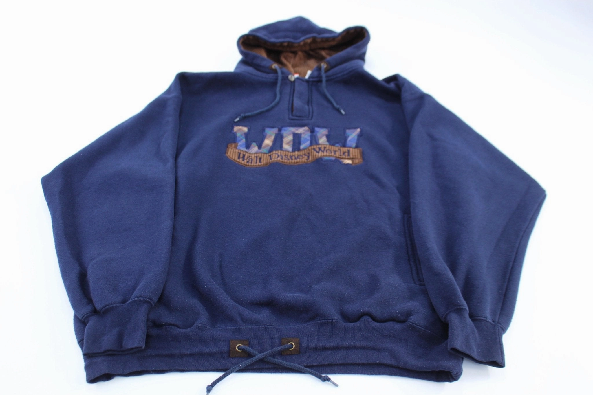 suitable for volunteer work Street Ready Vintage Walt Disney World Embroidered Pullover Hoodie