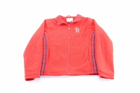 Women's St. Louis Cardinals Embroidered Fleece Zip Up Jacket Premium Protection