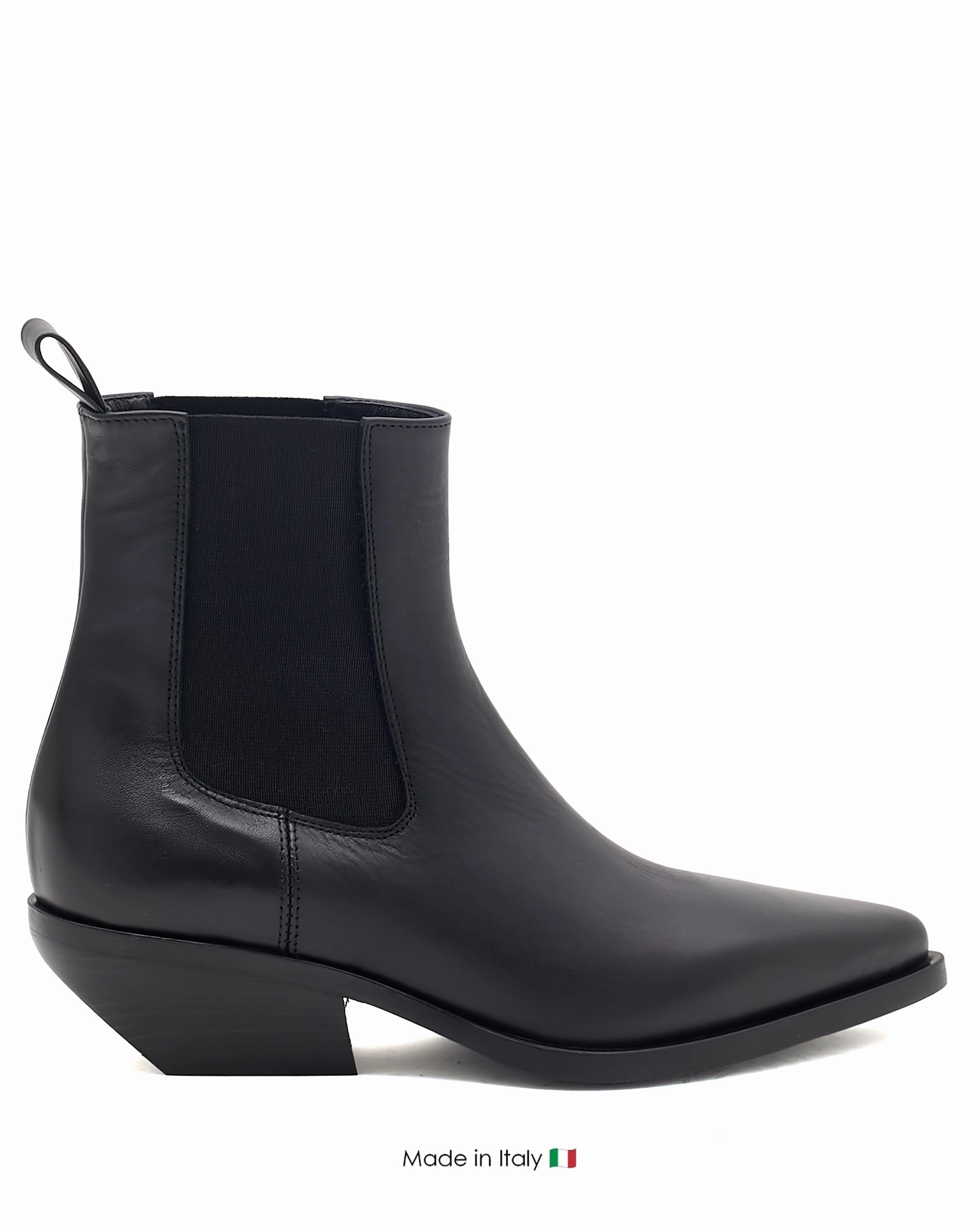 Comfort Fit E4020 Black Boot Leather