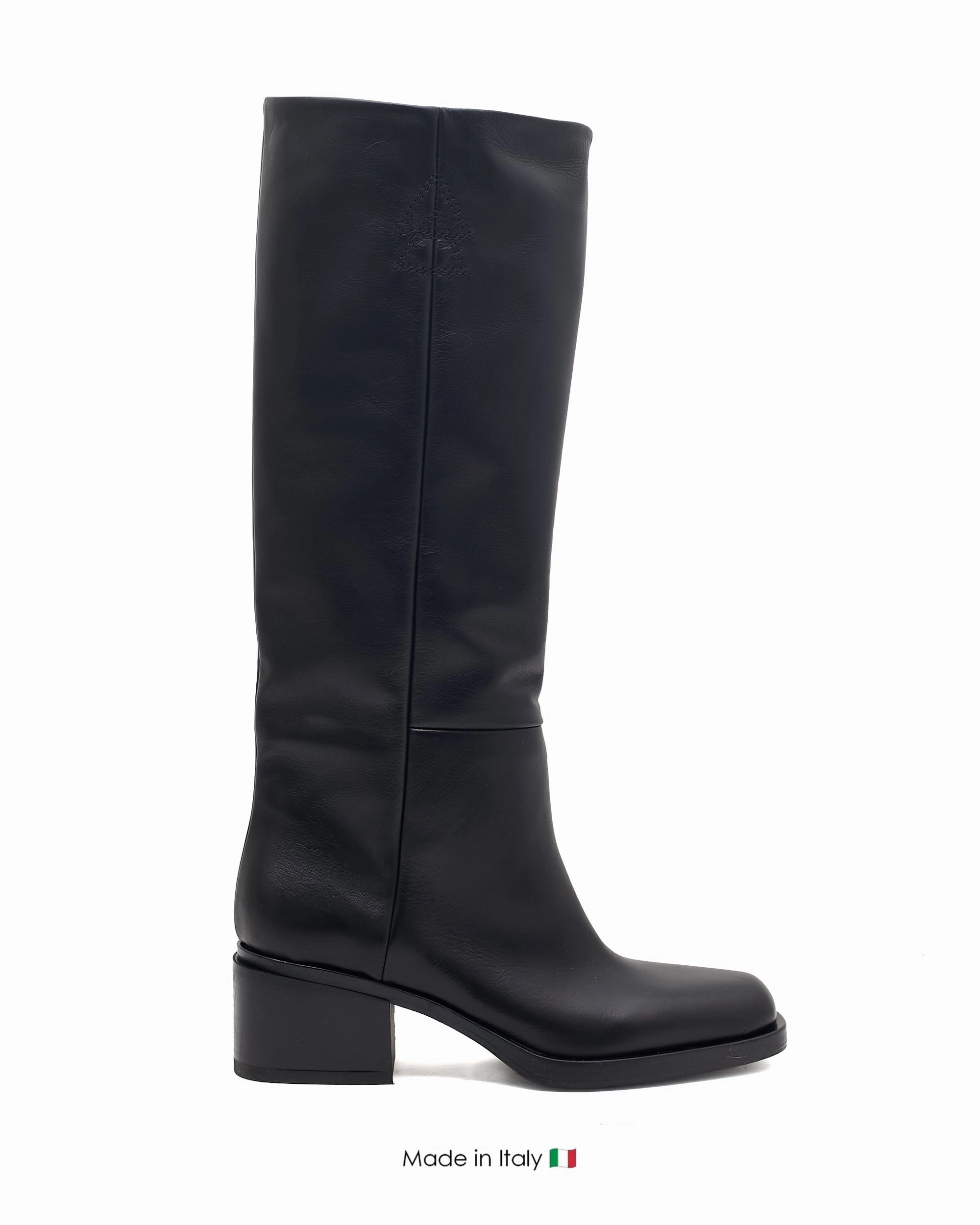 Open Toe Pumps E4412 Black Boot Leather