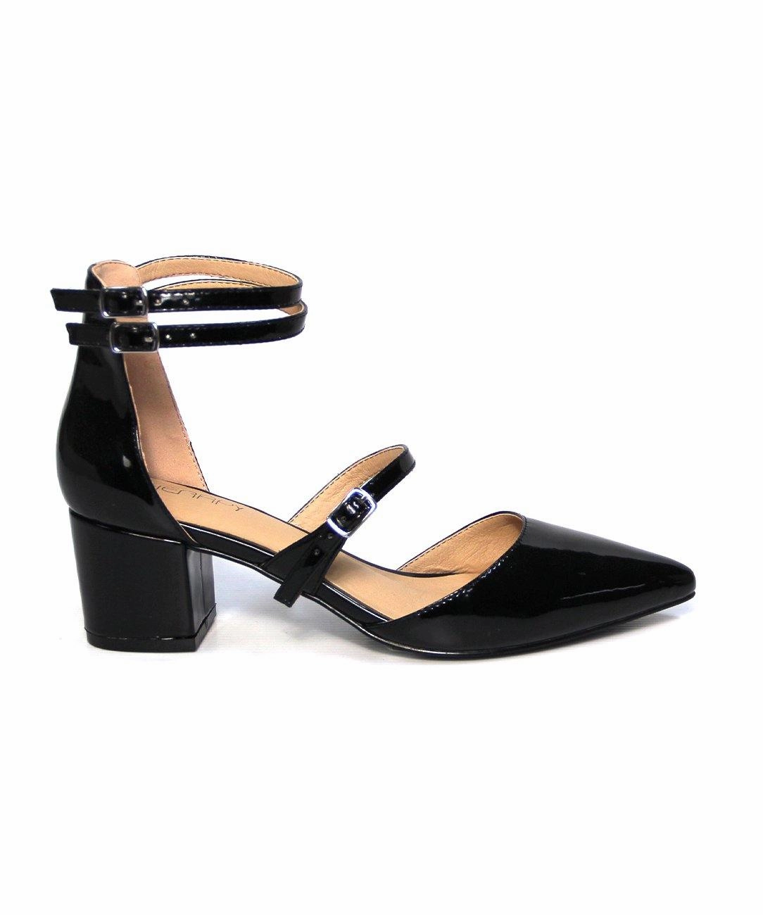 Lilian Black Patent *FINAL SALE* Smart Sandals