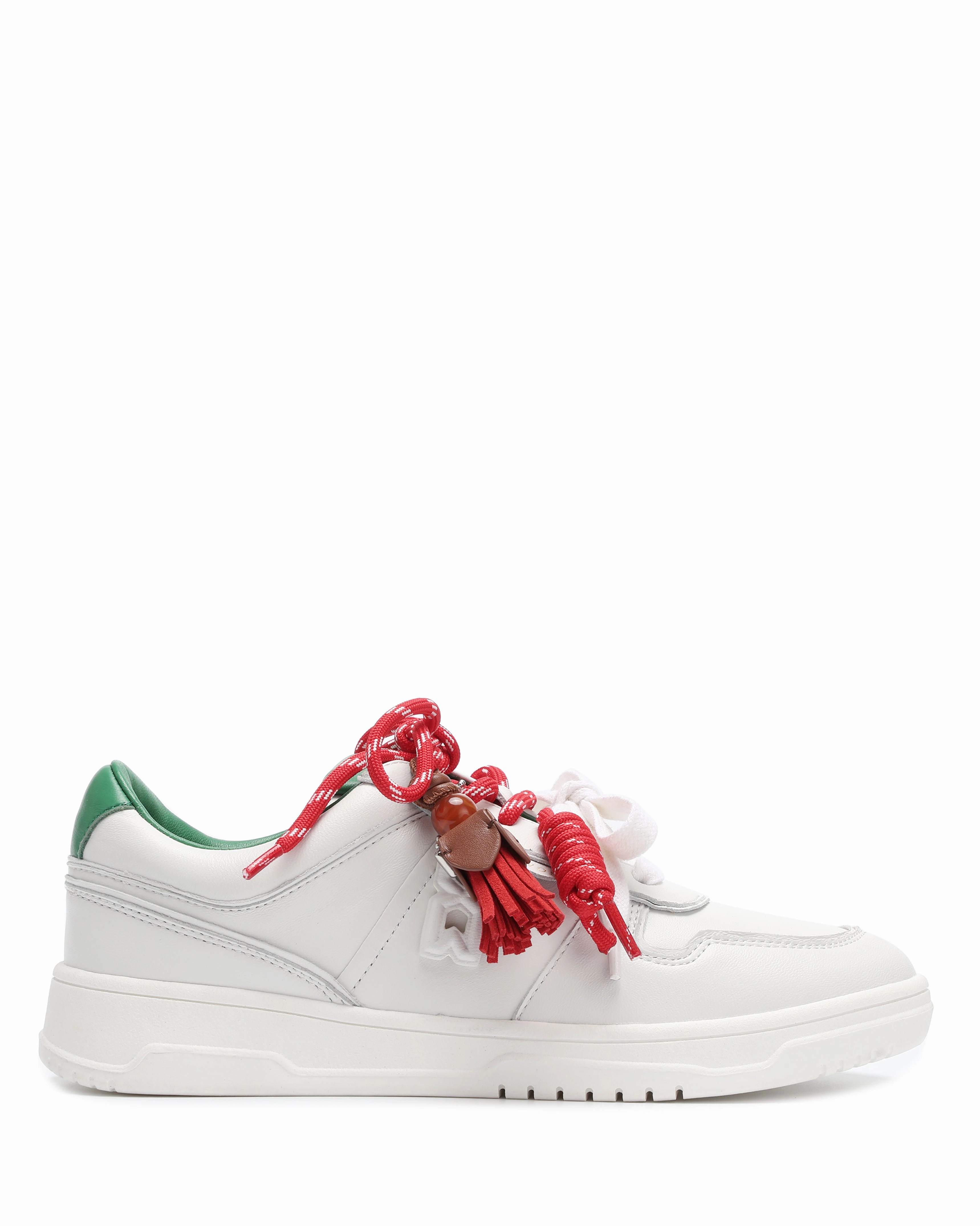 Gillie White Leather Extra Padding Easy Styling