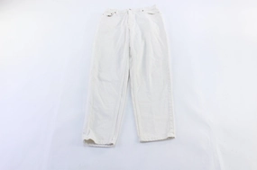 Levi's 550 White Wash Denim Jeans Trendy Cut AdjustableTabs