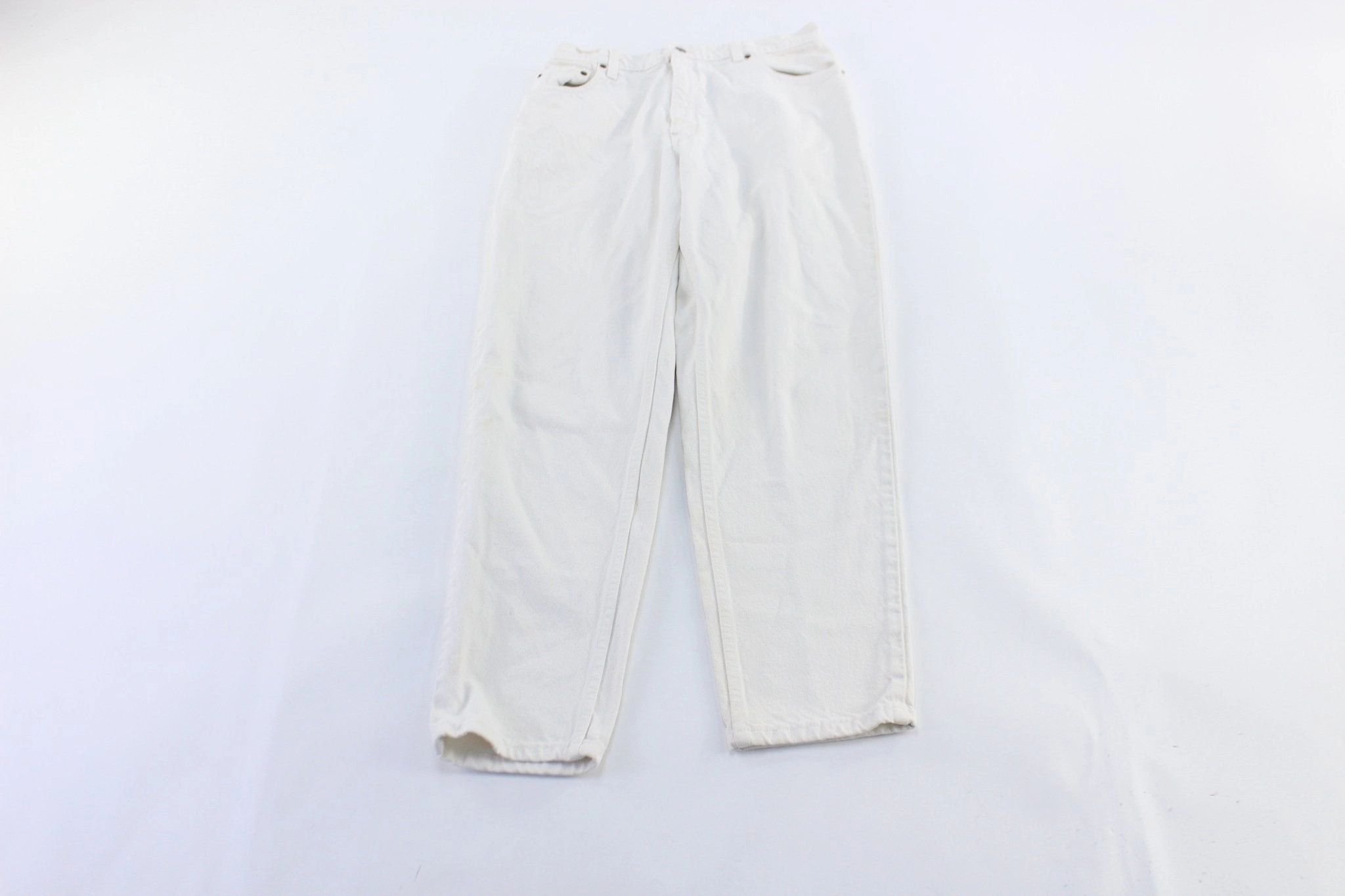 Levi's 550 White Wash Denim Jeans Trendy Cut AdjustableTabs