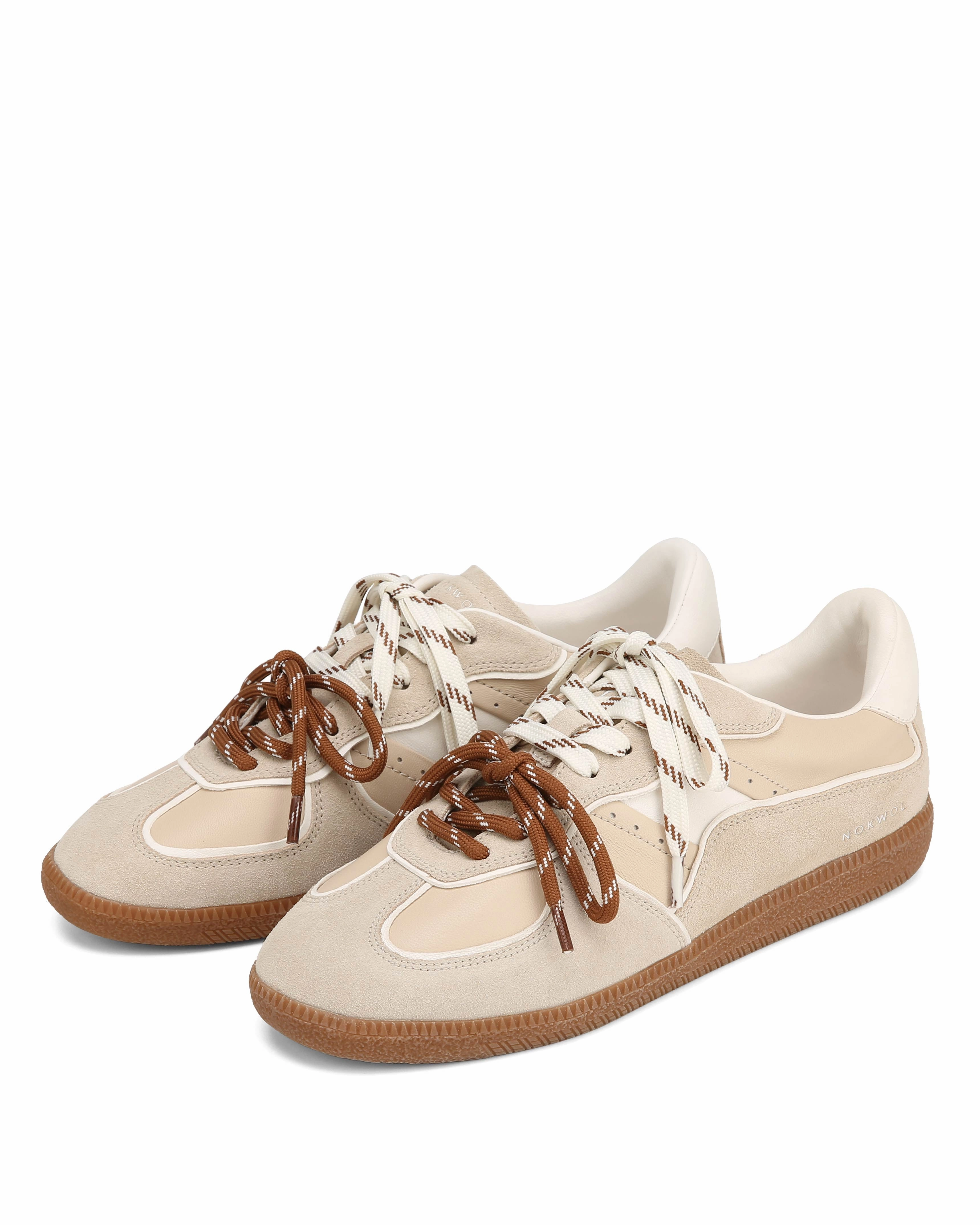 Sneaker Fit August Beige/White