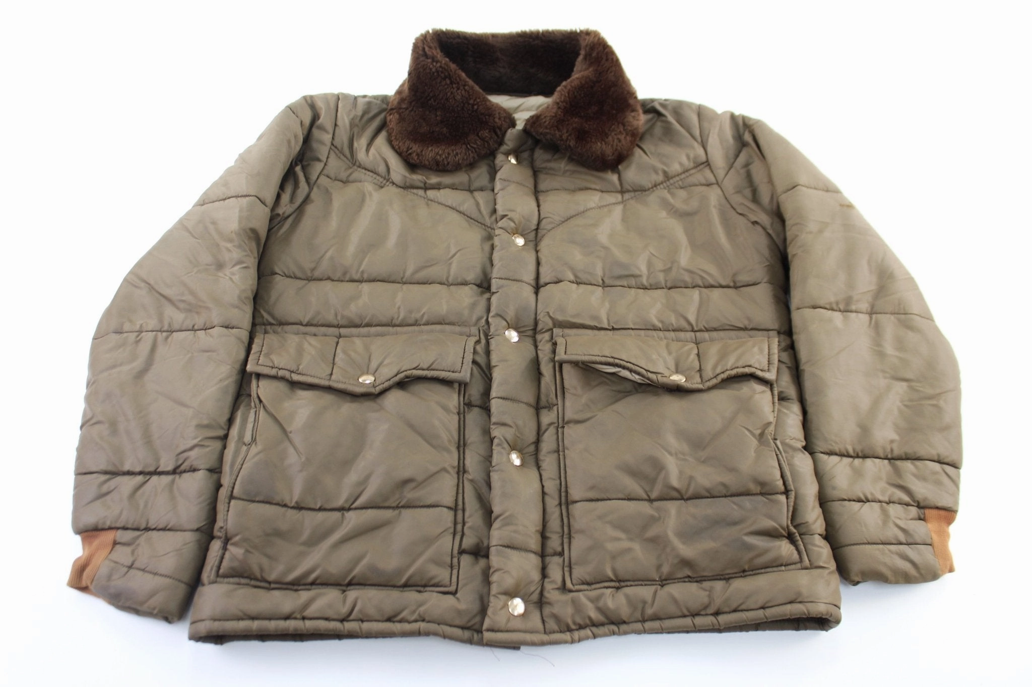 Walls Blizzard-Pruf Brown Insulated Outerwear Jacket Consciousness Fitted
