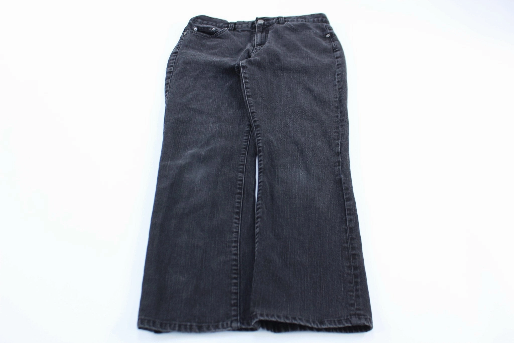 Women's Lauren Ralph Laurens Black Denim Jeans TaglessComfort Non Slip Waistband