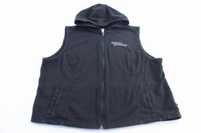 Chilly Day Gear slim Women's Harley Davidson Motorcycles Embroidered Black Zip Up Hoodie