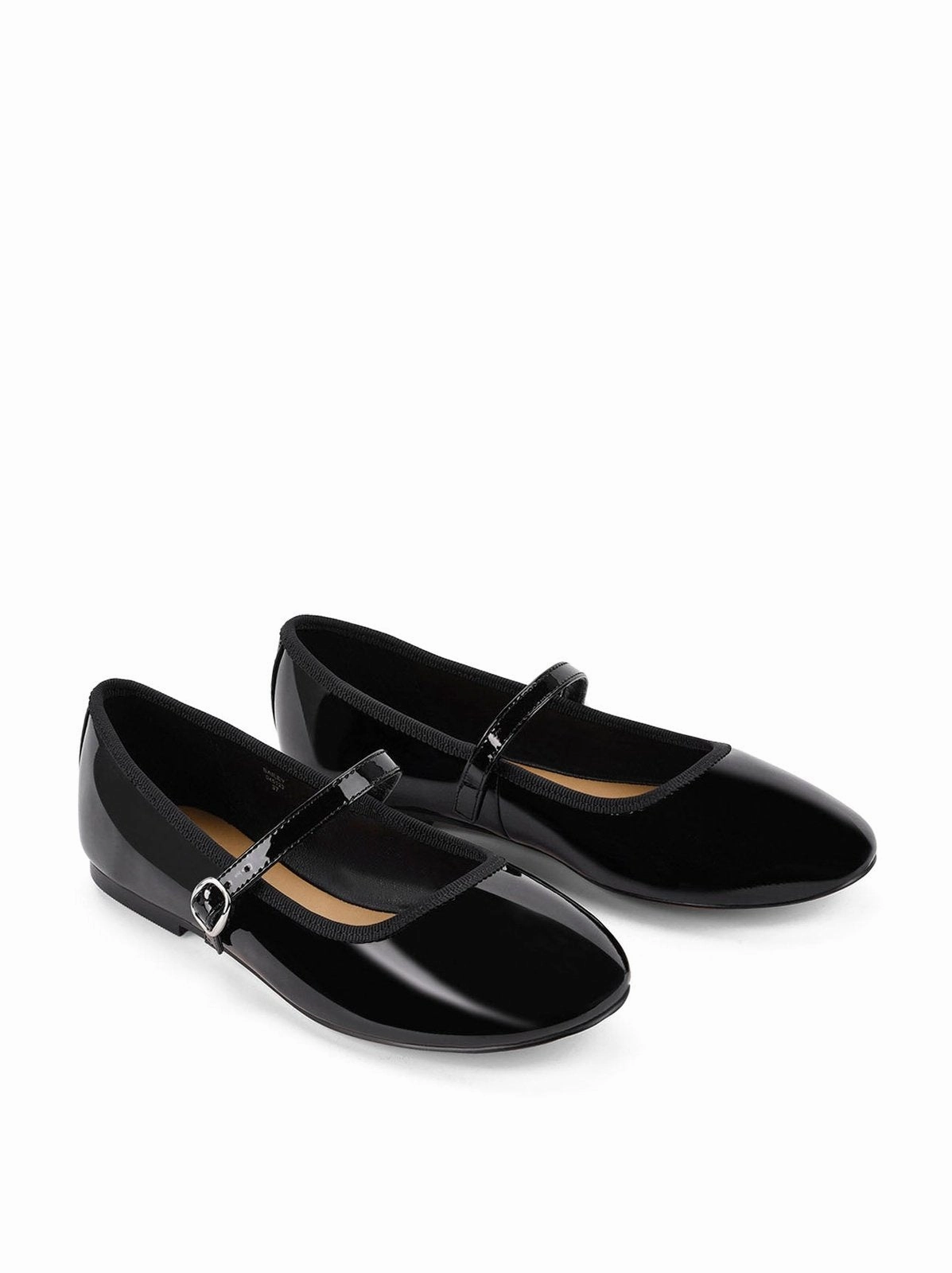 Sky View Fashion Mood Bailey Flats - Black Patent