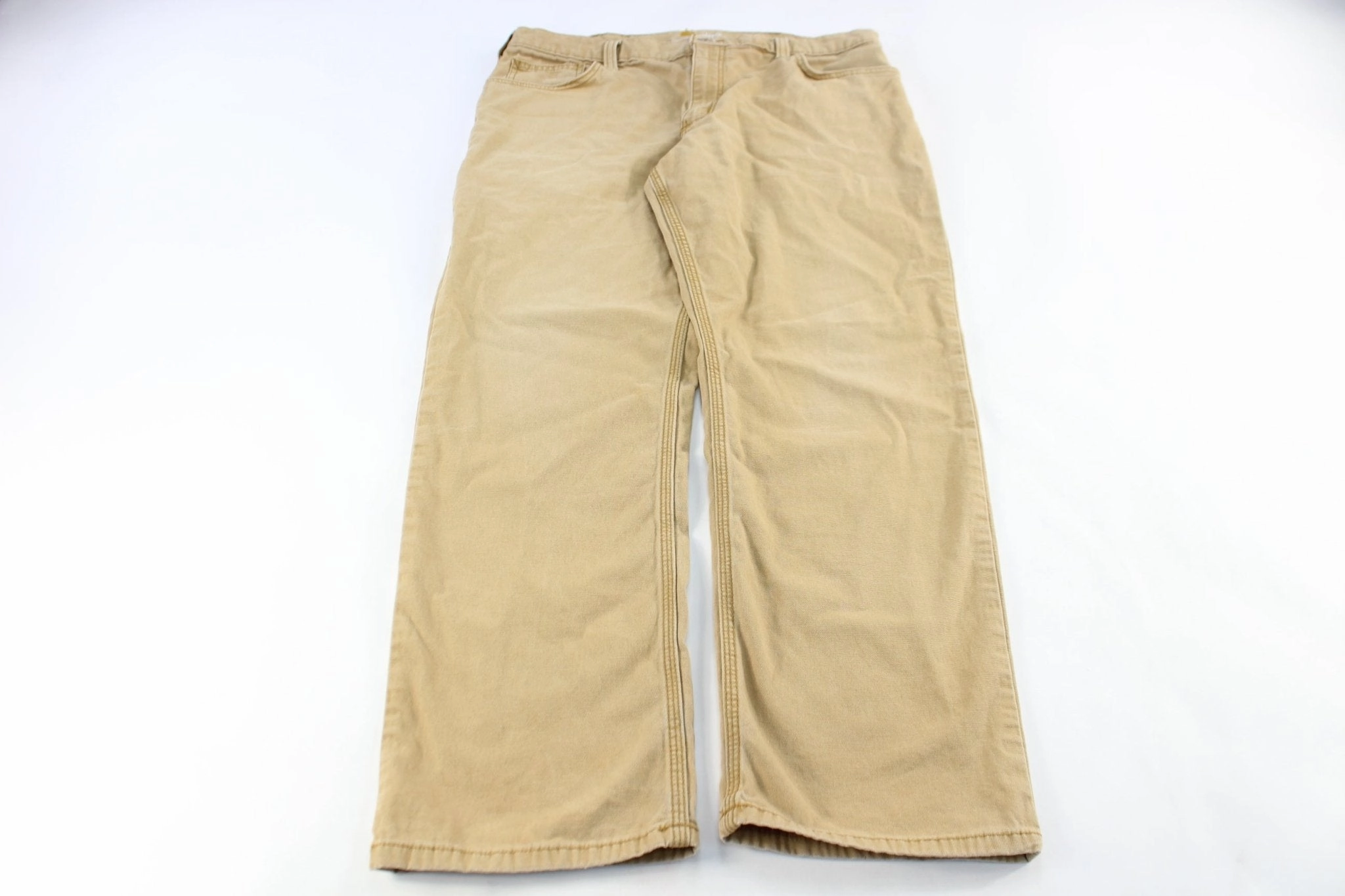 Easy Layer LowProfileWaistband Carhartt Logo Patch Tan Carpenter Pants