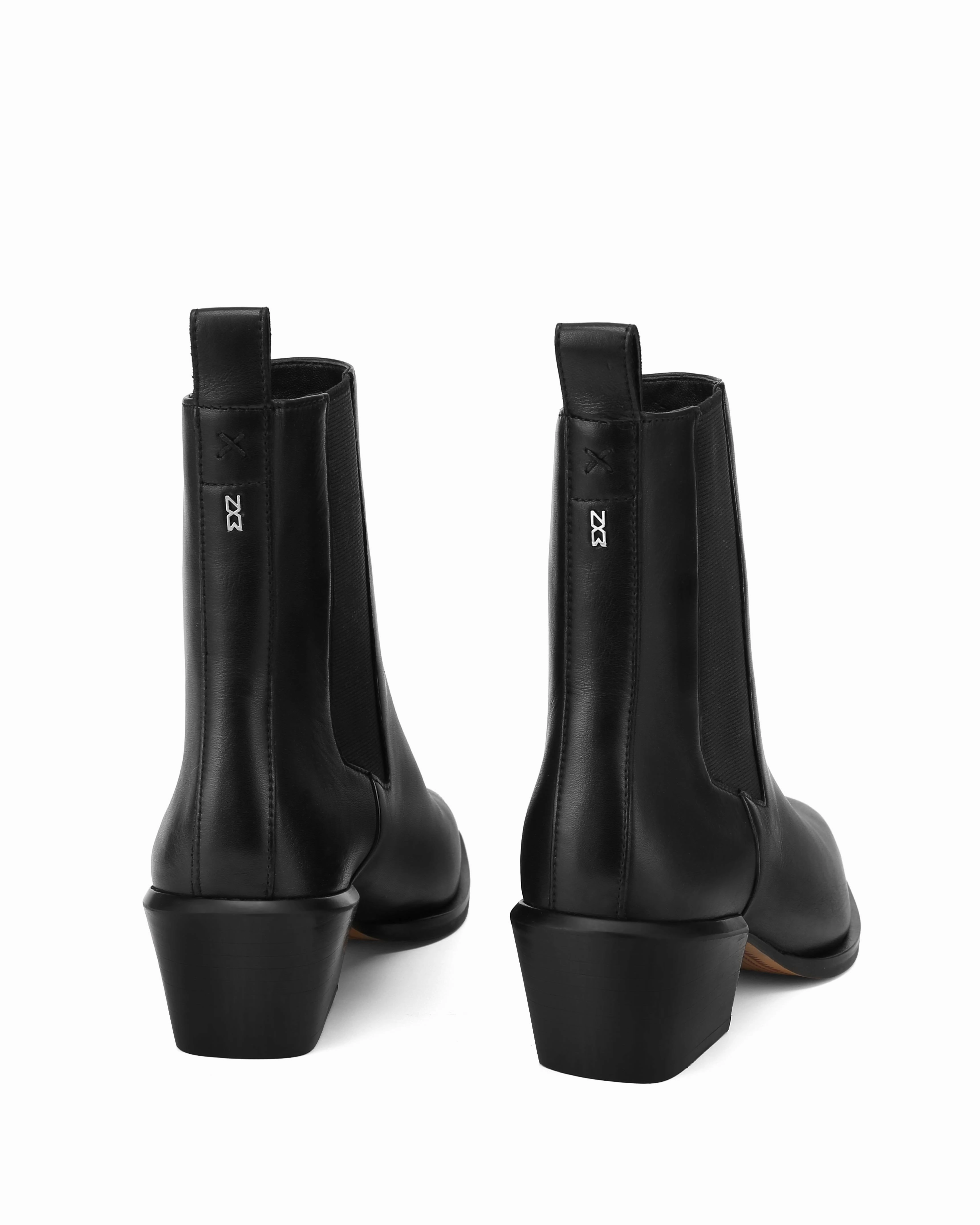 Dusi Black Leather Comfy Fit Fall Fashion