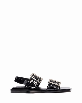 Elemental Black Patent *FINAL SALE* Versatile Walking Shoes Light Travel Sandals